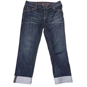 Women's Simply Vera / Vera Wang Roll Cuff Capri  Jeans - Size 6